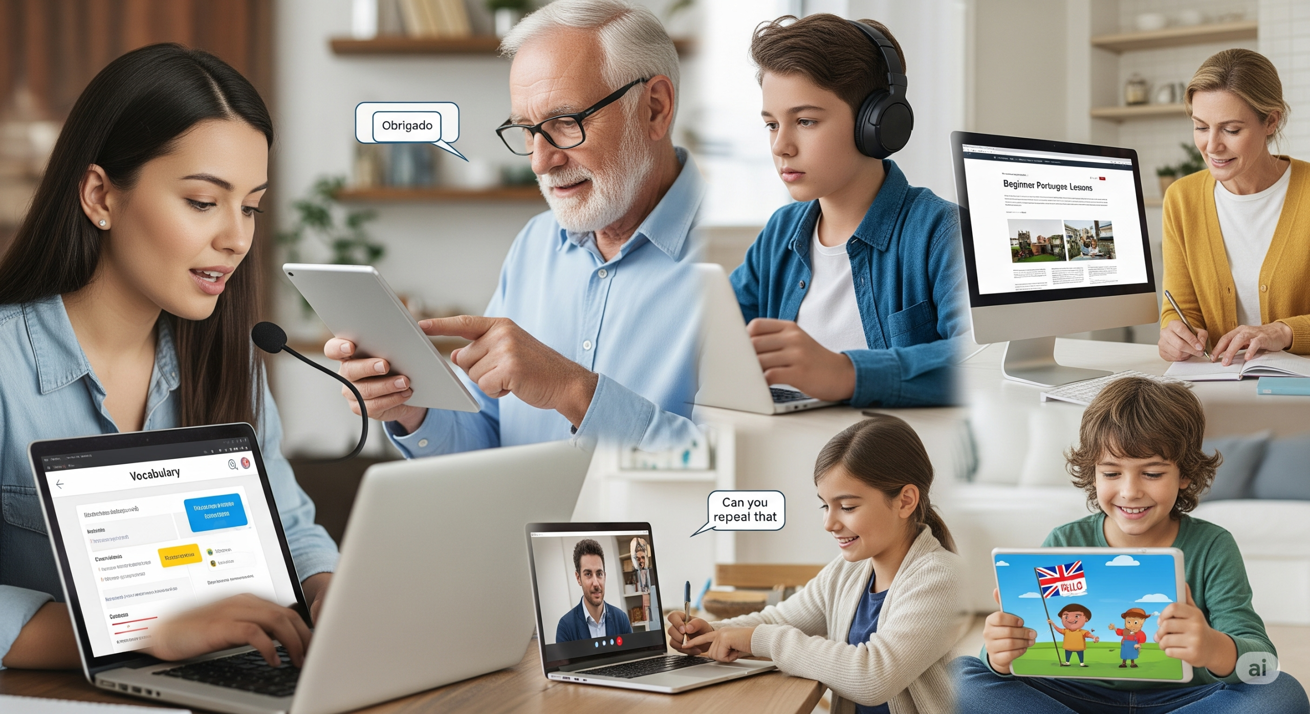 Aprendizaje online a tu ritmo para todas las edades: el secreto del éxito lingüístico